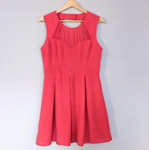 Oasis Coral Pink Skater Dress